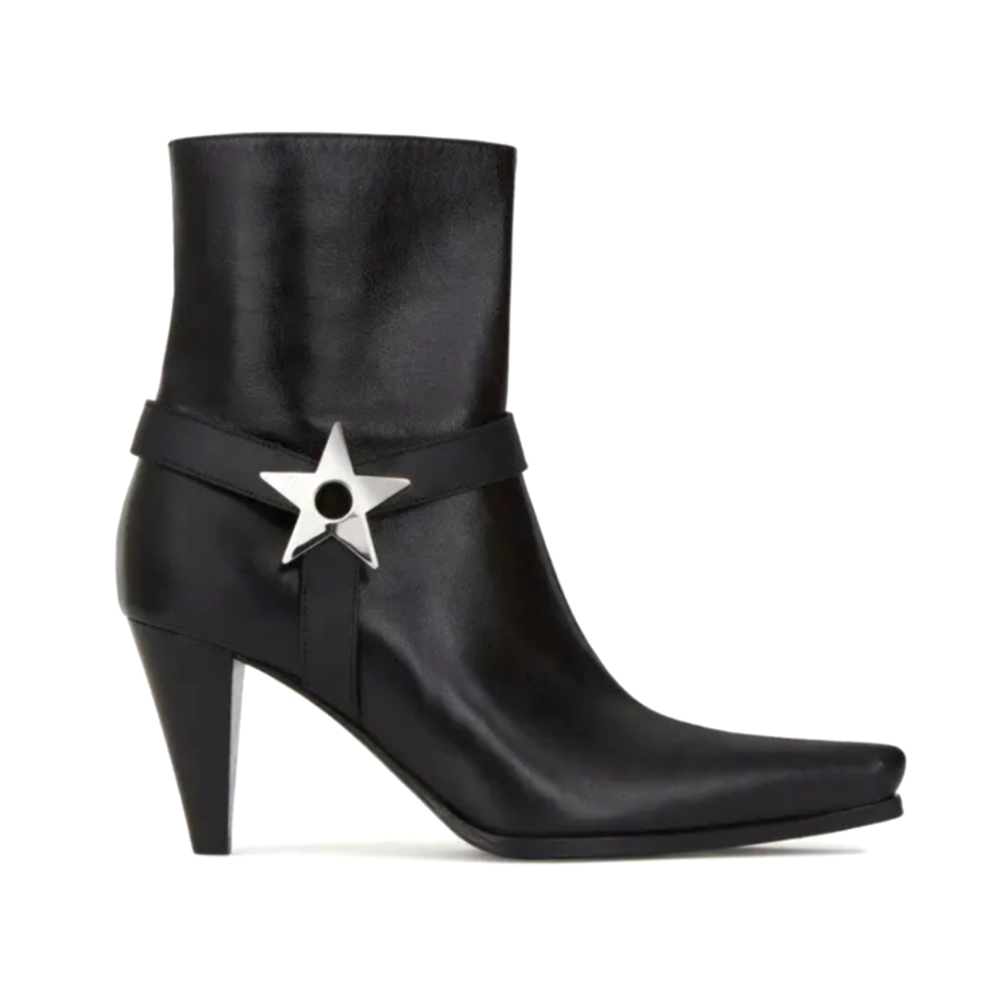 Giuseppe Zanotti KillBill Star Ankle Boots Size 40 Black